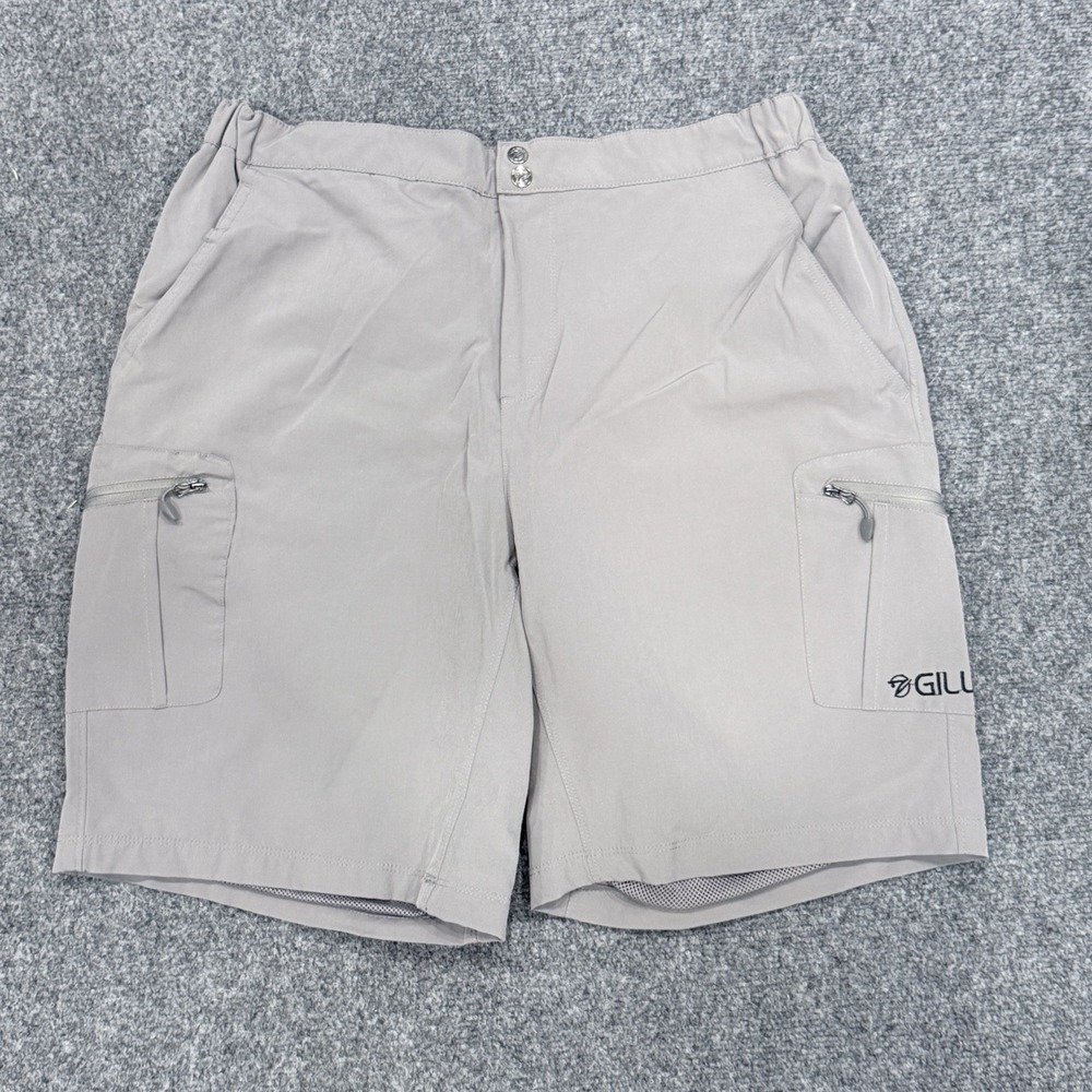 Gillz Men's L Hybrid Performance Fishing Shorts Tamano Gray